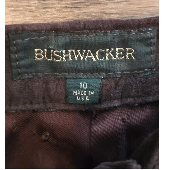 Vintage Bushwacker Genuine Leather Pants Brown Suede Size 10 | Made in USA - Picture 3 of 9